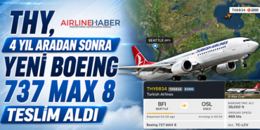 THY, 4 Yıl Aradan Sonra Yeni Boeing 737 MAX 8 Teslim Aldı