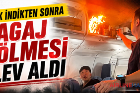 Uçak İndikten Sonra Bagaj Bölmesi Alev Aldı