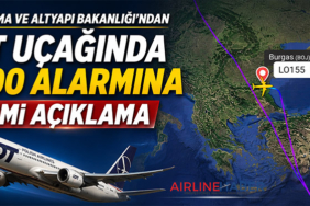 Ulaştırma ve Altyapı Bakanlığı’ndan LOT Uçağındaki 7500 Alarmına Resmi Açıklama