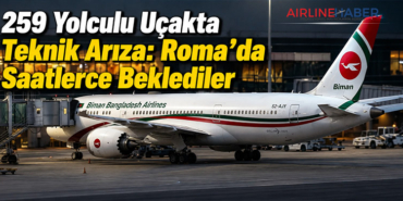 259 Yolculu Uçakta Teknik Arıza: Roma’da Saatlerce Beklediler