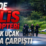 ABD’de polis helikopteri ile küçük uçak havada çarpıştı