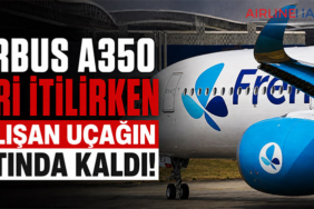 Airbus A350 geri itilirken çalışan uçağın altında kaldı