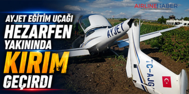 AyJet eğitim uçağı Hezarfen yakınında kırım geçirdi