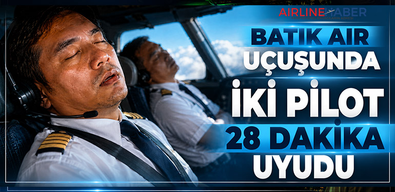 Batik Air Uçuşunda İki Pilot 28 Dakika Uyudu