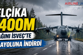 Belçika A400M uçağını İsveç’te karayoluna indirdi