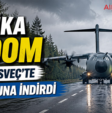 Belçika A400M uçağını İsveç’te karayoluna indirdi
