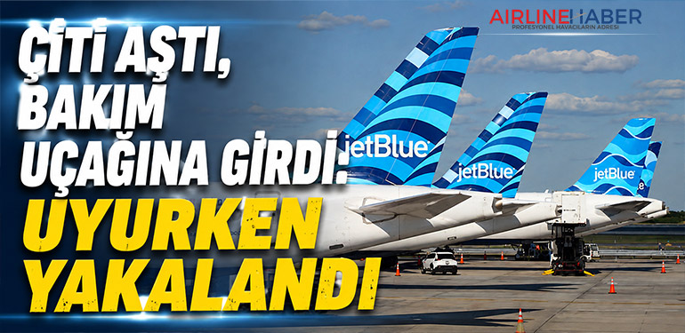 Çiti aştı, bakım uçağına girdi: Uyurken yakalandı