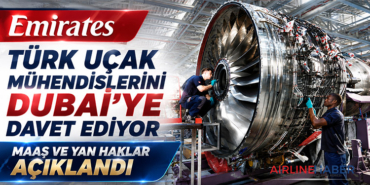 Emirates Türk uçak mühendislerini Dubai’ye davet ediyor: Maaş ve yan haklar açıklandı