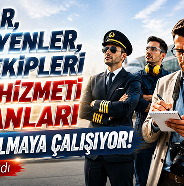 Pilotlar, Teknisyenler, Kabin Ekipleri ve Yer Hizmeti Çalışanları Gazeteci Olmaya Çalışıyor!