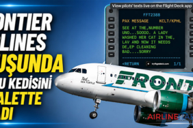 Frontier Airlines Uçuşunda Yolcu Kedisini Tuvalette Yıkadı