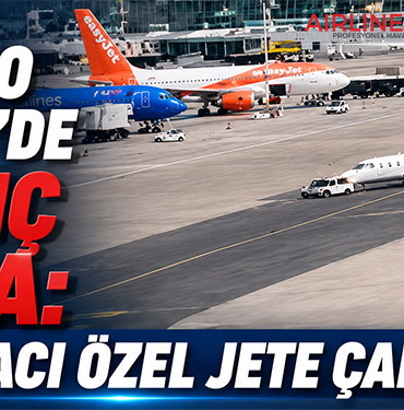 Milano Linate’de İlginç Kaza: Yer Aracı Özel Jete Çarptı
