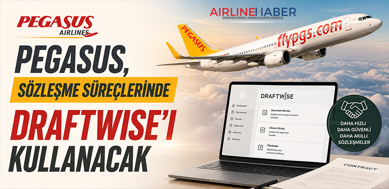 Pegasus, sözleşme süreçlerinde Draftwise’ı kullanacak