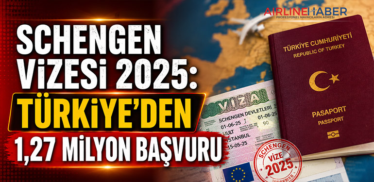 Schengen Vizesi 2025: Türkiye’den 1,27 Milyon Başvuru