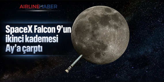 SpaceX Falcon 9'un ikinci kademesi Ay'a çarptı