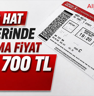 THY İç Hat Biletlerinde Ortalama Fiyat 3 Bin 700 TL Oldu