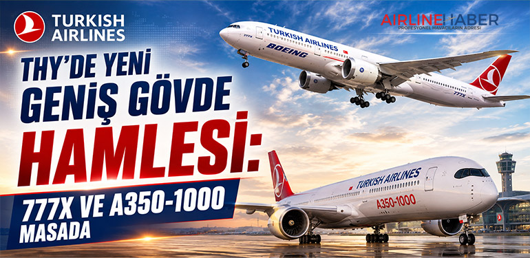 THY’de Yeni Geniş Gövde Hamlesi: 777X ve A350-1000 Masada