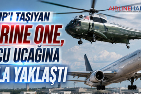 Trump’ı taşıyan Marine One, yolcu uçağına fazla yaklaştı