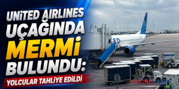 United Airlines uçağında mermi bulundu: Yolcular tahliye edildi
