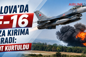 Yalova’da F-16 Kaza Kırıma Uğradı: Pilot Kurtuldu