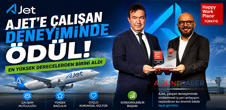 AJet’e Çalışan Deneyiminde Ödül: En Yüksek Derecelerden Birini Aldı