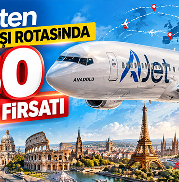 AJet’ten 24 yurt dışı rotasında yüzde 30 indirim fırsatı