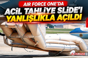 Air Force One’da acil tahliye slide’ı yanlışlıkla açıldı