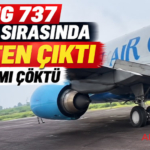 Boeing 737 kalkış sırasında pistten çıktı: İniş takımı çöktü