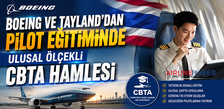 Boeing ve Tayland’dan Pilot Eğitiminde Ulusal Ölçekli CBTA Hamlesi