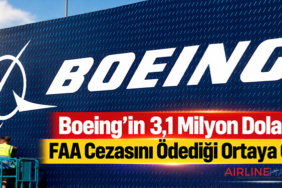 Boeing’in 3,1 Milyon Dolarlık FAA Cezasını Ödediği Ortaya Çıktı