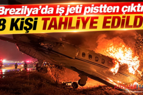 Brezilya’da iş jeti pistten çıktı: 8 kişi tahliye edildi
