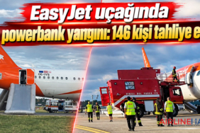 EasyJet uçağında powerbank yangını: 146 kişi tahliye edildi