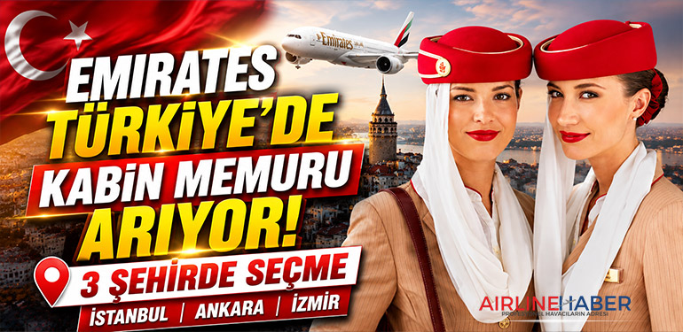 Emirates Türkiye’de Kabin Memuru Arıyor: 3 Şehirde Seçme