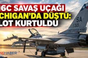 F-16C savaş uçağı Michigan’da düştü: Pilot kurtuldu