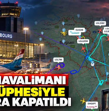 Findel Havalimanı dron şüphesiyle uçuşlara kapatıldı