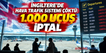 İngiltere’de hava trafik sistemi çöktü: 1.000 uçuş iptal