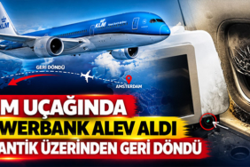 KLM Uçağında Powerbank Alev Aldı: Atlantik Üzerinden Geri Döndü