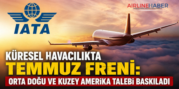 Küresel Havacılıkta Temmuz Freni: Orta Doğu ve Kuzey Amerika Talebi Baskıladı