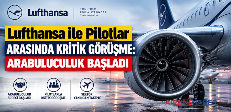 Lufthansa ile Pilotlar Arasında Kritik Görüşme: Arabuluculuk Başladı