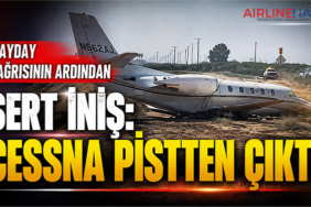 Mayday Çağrısının Ardından Sert İniş: Cessna Pistten Çıktı