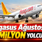 Pegasus Ağustos’ta 4,51 milyon yolcu taşıdı