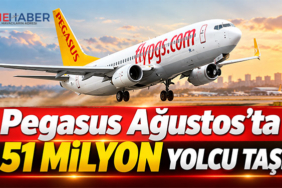 Pegasus Ağustos’ta 4,51 milyon yolcu taşıdı