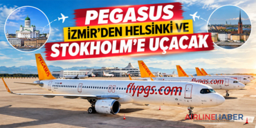 Pegasus İzmir’den Helsinki ve Stokholm’e uçacak