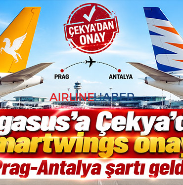 Pegasus’a Çekya’dan Smartwings onayı: Prag-Antalya şartı geldi