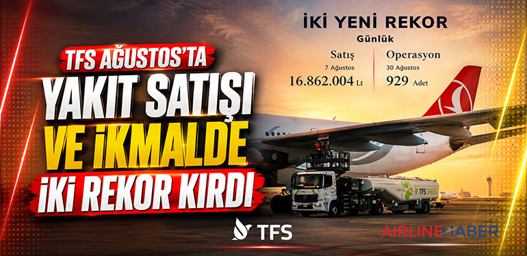 TFS Ağustos’ta Yakıt Satışı ve İkmalde İki Rekor Kırdı