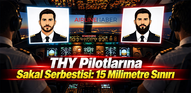THY Pilotlarına Sakal Serbestisi: 15 Milimetre Sınırı