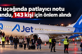 AJet uçağında patlayıcı notu bulundu, 143 kişi için önlem alındı
