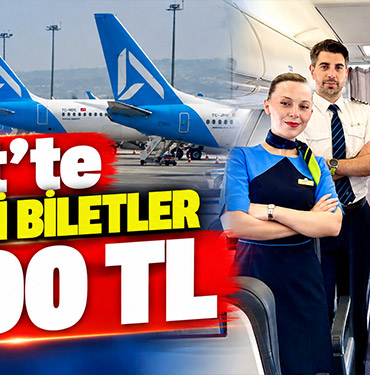 AJet’te Yurt İçi Biletler 1.200 TL