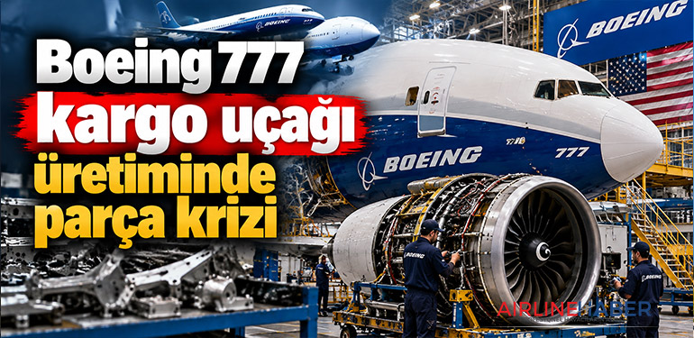 Boeing 777 kargo uçağı üretiminde parça krizi