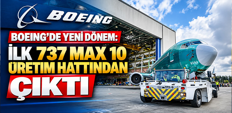 Boeing'de Yeni Dönem: İlk 737 MAX 10 Üretim Hattından Çıktı