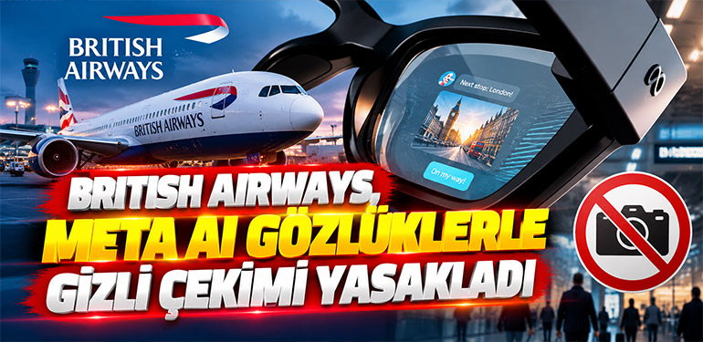 British Airways, Meta AI gözlüklerle gizli çekimi yasakladı